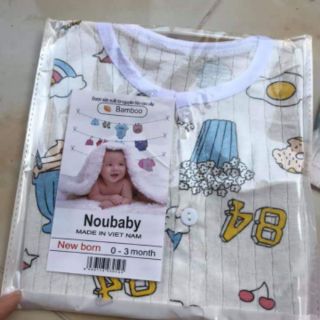 Bộ cotton giấy dài tay cho bé