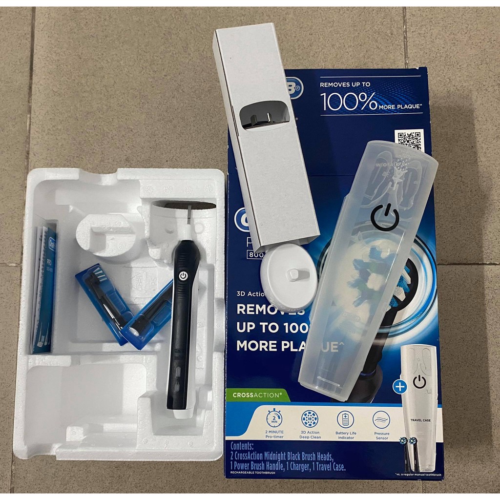 [Mã 273FMCG100K0 giảm 6% đơn 500K] Bàn chải điện Oral B Pro 800 CrossAction Úc