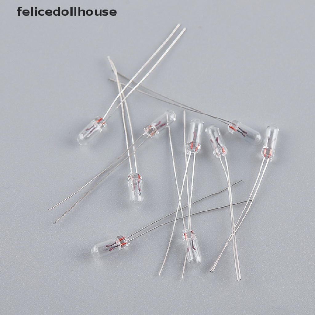 Set 10 Bóng Đèn Sợi Đốt Mini 3 / 4 / 5mm 3 / 6 / 12 / 24V