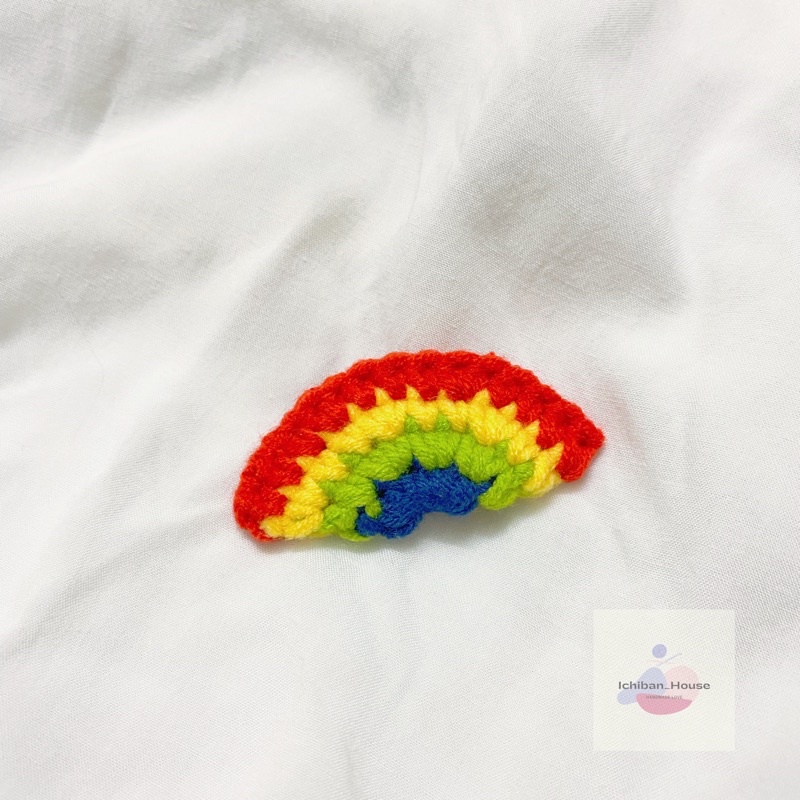 Pin cài áo len móc hoạ tiết dễ thương/ handmade crochet pin