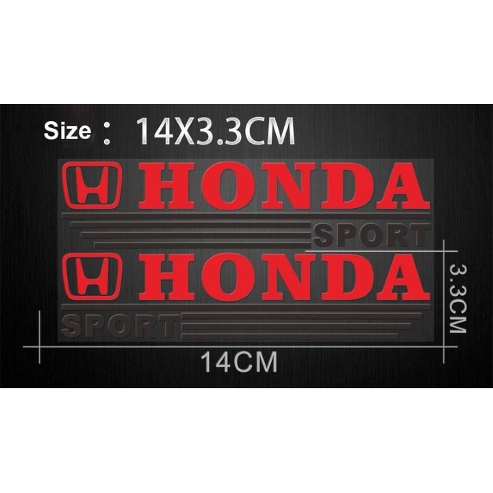 Bộ 2 Tem Dán Gương Chiếu Hậu Ô Tô Honda