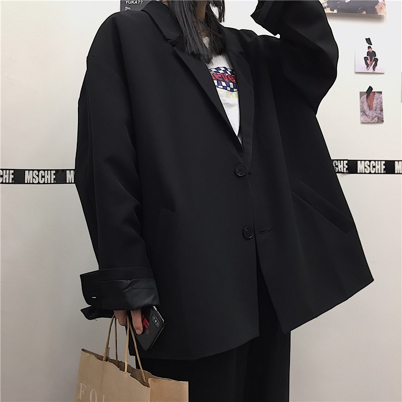 Áo blazer ulzzang form rộng | BigBuy360 - bigbuy360.vn