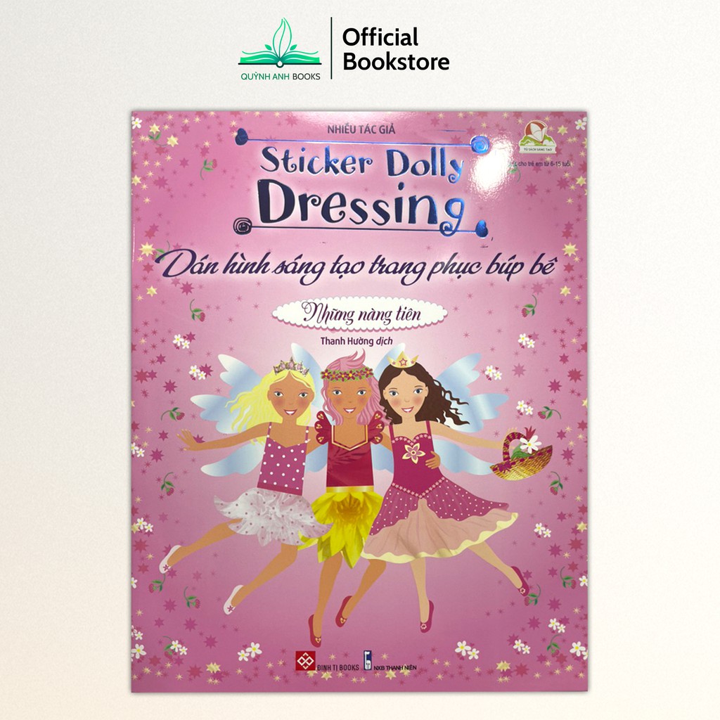 Sách - Dán hình Sticker Dolly Dressing sáng tạo trang phục búp bê cho bé - NPH Đinh Tị