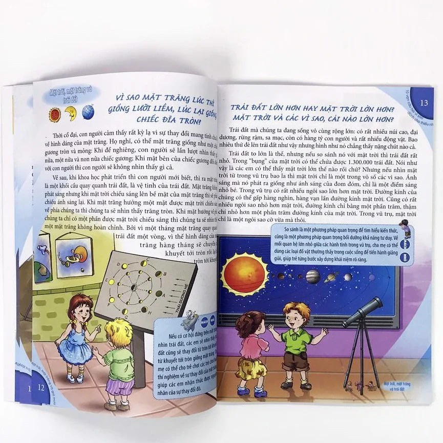 Sách - 10 Vạn Câu Hỏi Vì Sao - Mặt Trời, Mặt Trăng &amp; Gió Mưa
