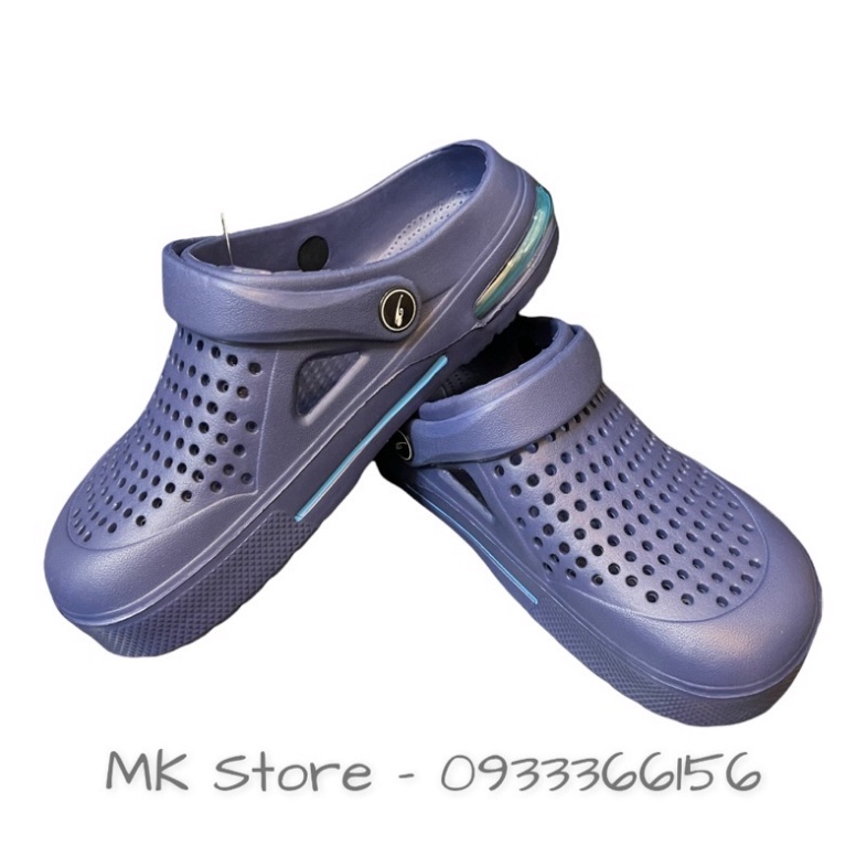 Dép Sục Nhựa Lỗ Bít Mũi Đi Mưa - SL018 - Dép Crocs nam siêu nhẹ siêu bền mang đi làm không thấm nước