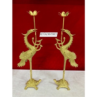 Cặp Hạc Đồng cao 42cm