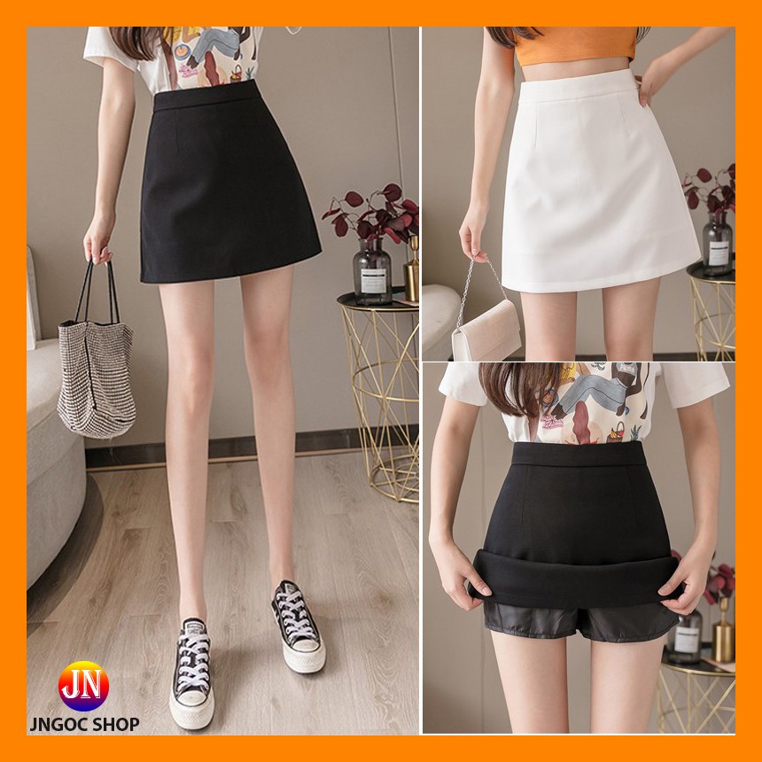 Chân váy chữ A lưng cao, Chân váy ngắn công sở cạp cao đen trắng trẻ trung | BigBuy360 - bigbuy360.vn