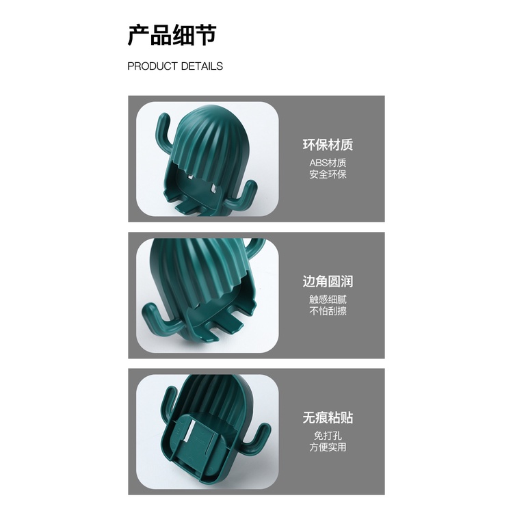 Giá Đỡ Bàn Chải Đánh Răng / Dao Cạo Râu Hai Lỗ Đa Năng Dành Cho Phòng Tắm