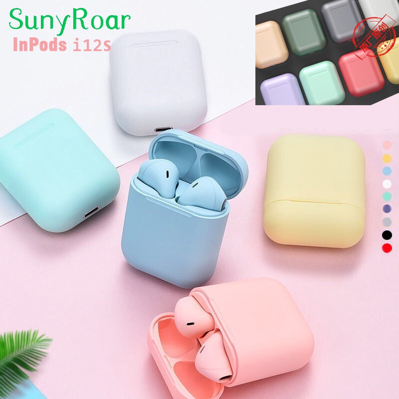 Tai nghe bluetooth không dây I12/I12S nhiều màu tùy chọn | BigBuy360 - bigbuy360.vn