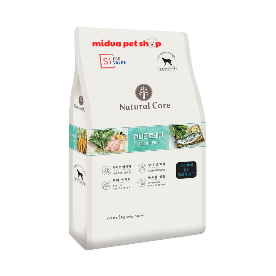 [Kèm deal 0Đ] 1kg Thức ăn đa đạm cho chó NATURAL CORE S1