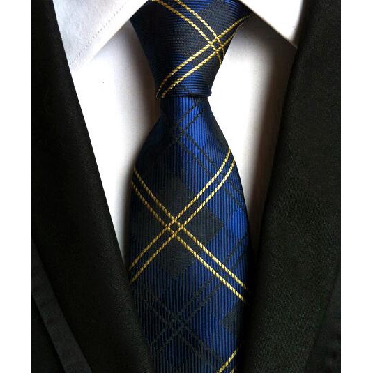 Cà Vạt Nam 100% Lụa Họa Tiết Sọc Cổ Điển