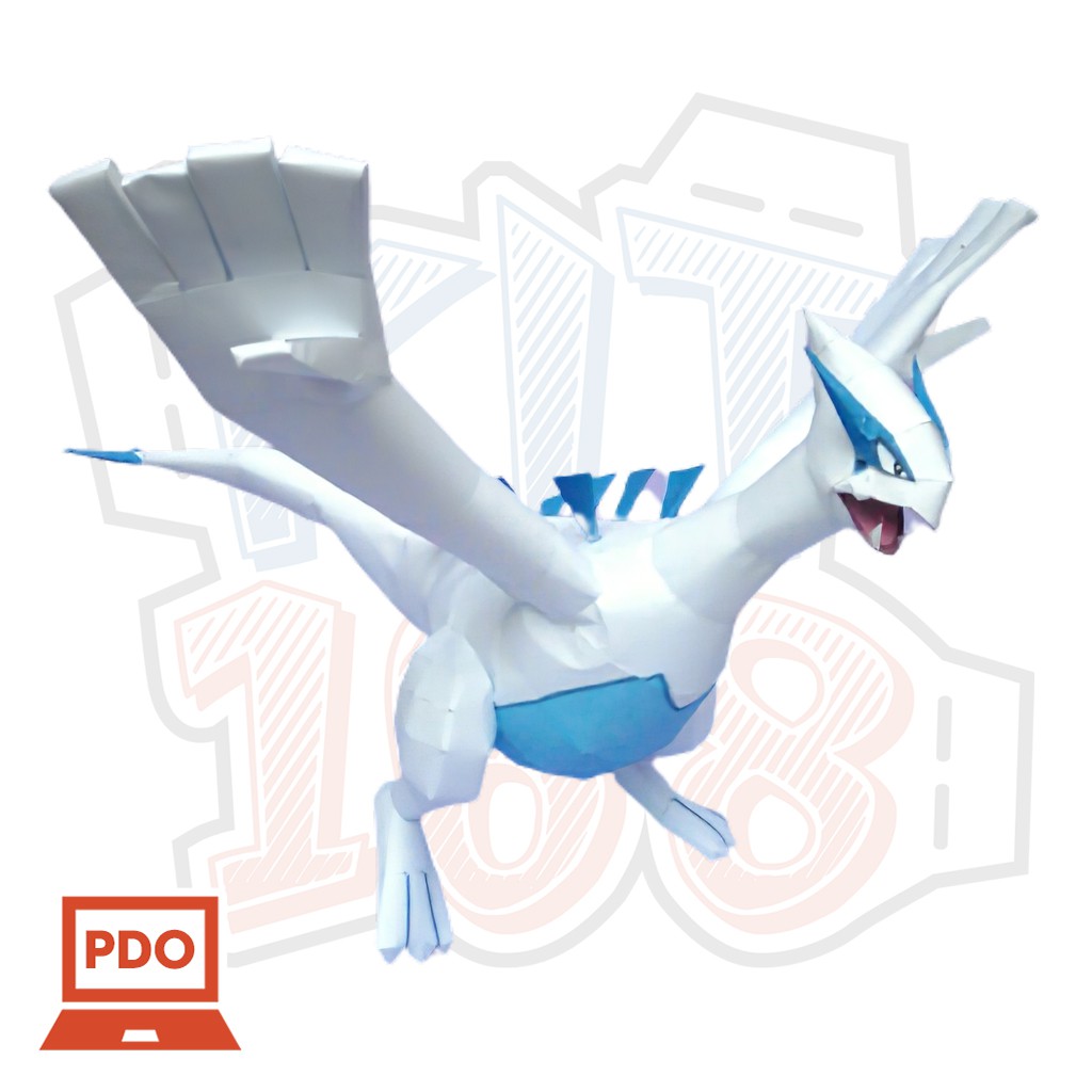 Mô hình giấy Anime Game Pokemon Lugia ver 2