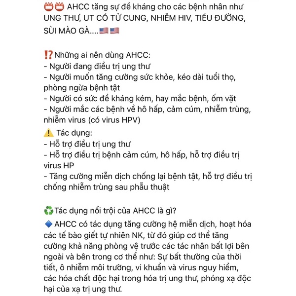 Hộp đựng AHCC Kinoko Platinum 750 60viên sức mạnh tối đa