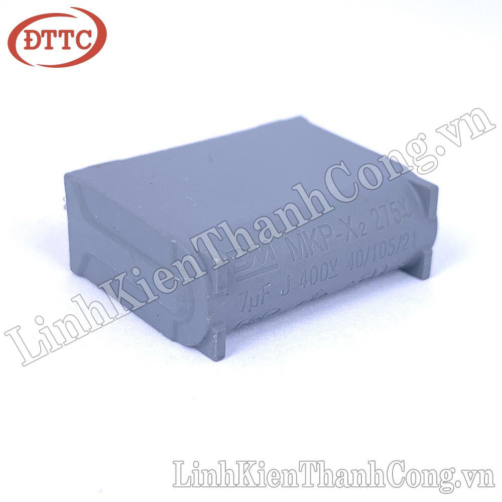 Tụ Bếp Từ 7uF 275VAC 400VDC Đứng Màu Xám