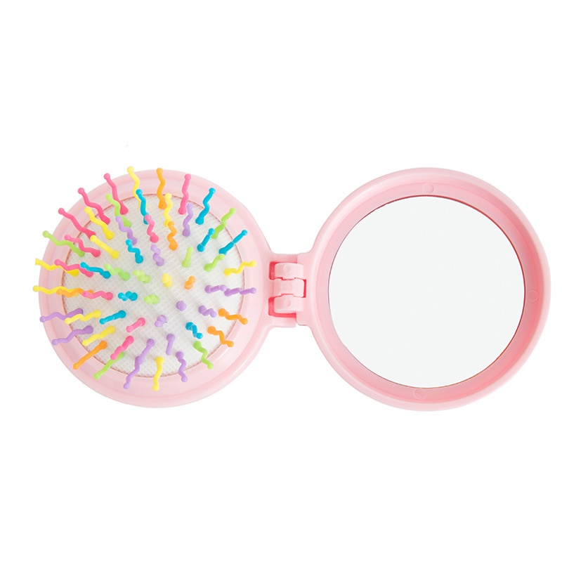 Gương mini cầm tay kèm lược massage