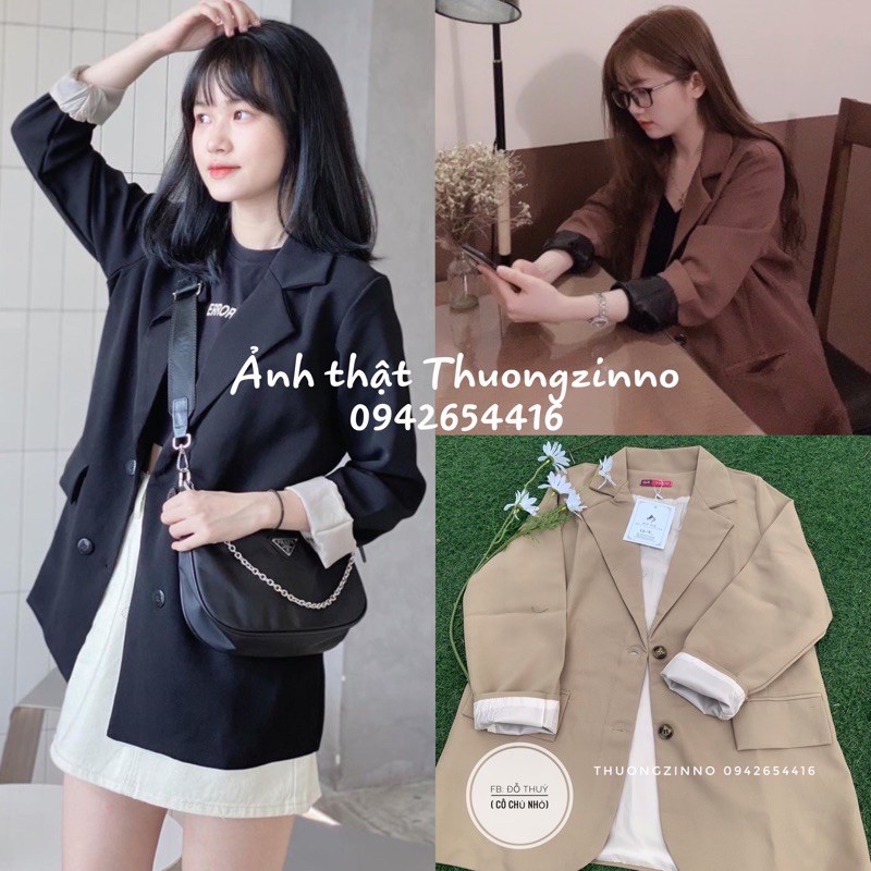 [Ảnh thật/Video] Áo blazer thiết kế kiểu mới trơn/ kẻ 2 lớp nhiều màu kiểu dáng Hàn Quốc Áo vest nữ hàng chất lượng cao | BigBuy360 - bigbuy360.vn
