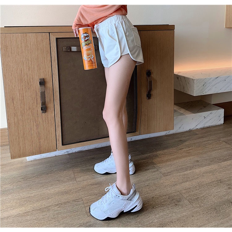 Quần Short Thể Thao Lưng Cao Dáng Rộng Phong Cách Hàn Quốc Cho quần đùi Nữ NZ-DK-08