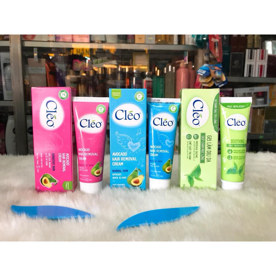 [Mã COS2704 giảm 8% đơn 250K] (50g) KEM BƠ TẨY LÔNG VÀ GEL MÁT DA CLEO CHO DA THƯỜNG VÀ DA NHẠY CẢM CHÍNH HÃNG CTY
