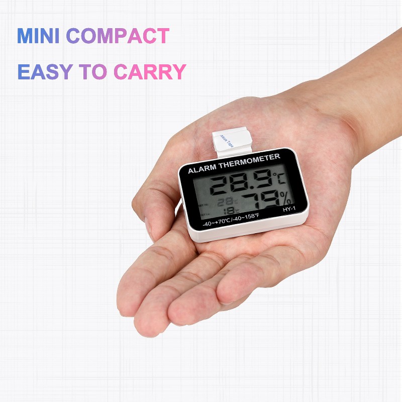 Nhiệt kế tủ lạnh chống thấm nước có độ chính xác cao kỹ thuật số LED, nhiệt kế làm lạnh tủ đông, màn hình kỹ thuật số LCD chính xác