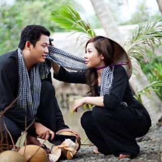 Bộ bà ba nam nử kèm khăn rằn đủ size