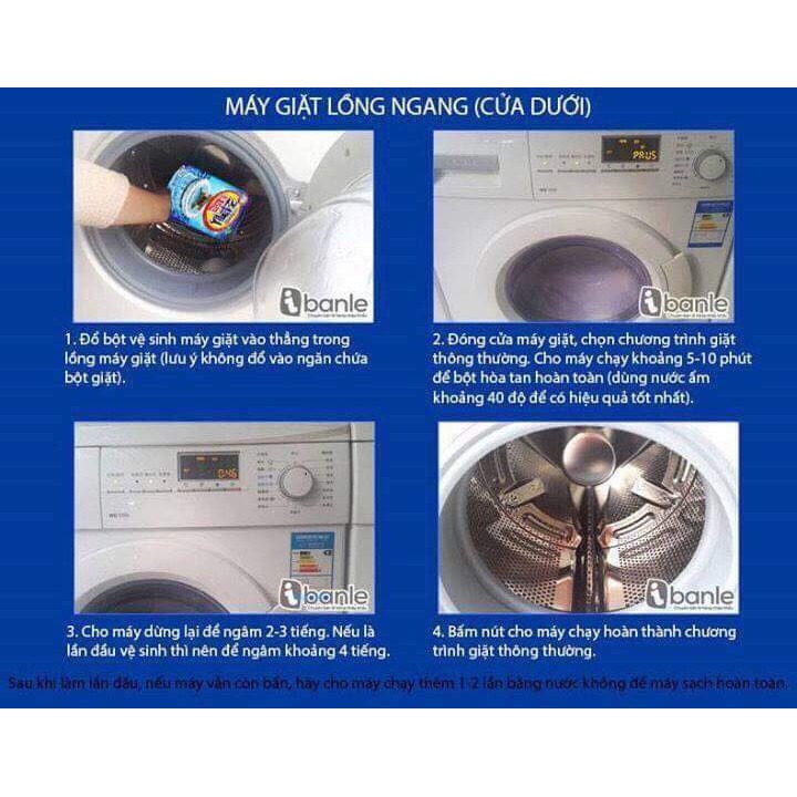 Bột tẩy lồng vệ sinh máy giặt chính hãng  HÀN QUỐC gói 450g tẩy rửa cực mạnh hiệu quả tức thì .