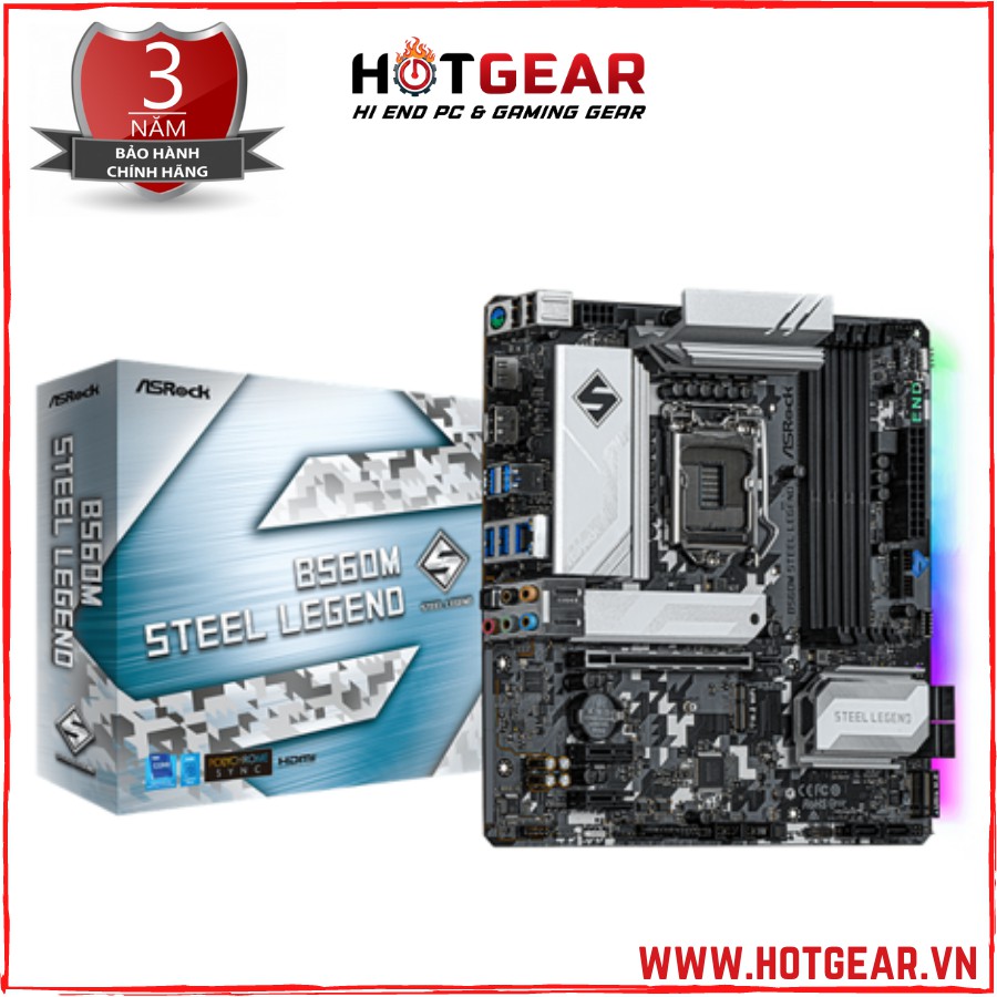 Bo mạch chủ Mainboard ASROCK B560M Steel Legend chính hãng