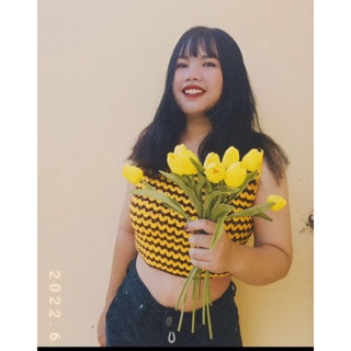Áo len croptop handmade