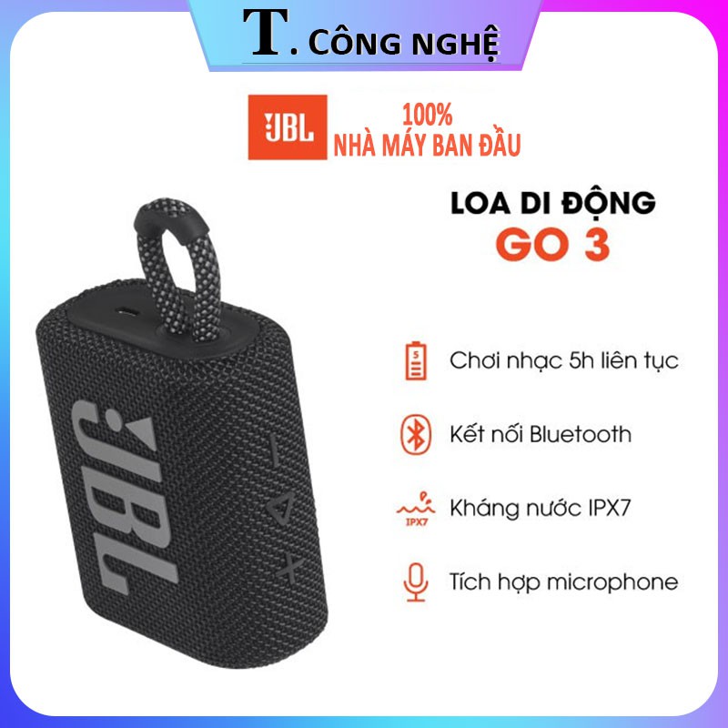 Loa Bluetooth JBL Loa Bluetooth Go 3Loa, loa bluetooth mini,loa jbl, loa bluetooth bass,loa bluetooth karaoke