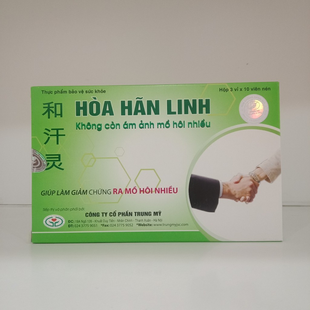 Hòa Hãn Linh giảm mồ hôi tay chân