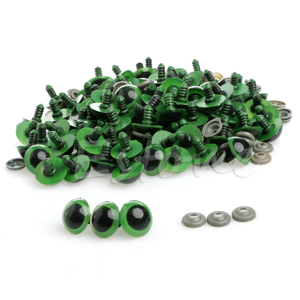 100 Con Mắt Nhựa 20mm Nhiều Màu Sắc Cho Thú Nhồi Bông