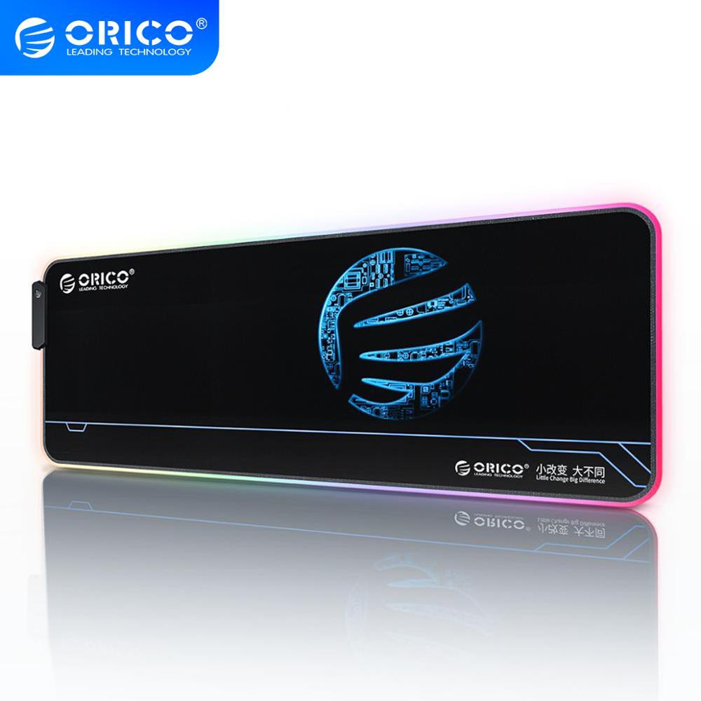 Tấm lót chuột ORICO FSD-15/MP-BK tích hợp đèn RGB kết nối cáp truyền dữ liệu USB dài 2m cho Overwatch Pubg Dota 2