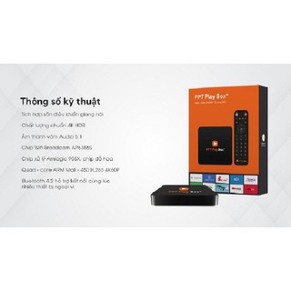 Bộ  ANDROID BOX chính hãngFPT model 2019 có điều khiển giọng nói