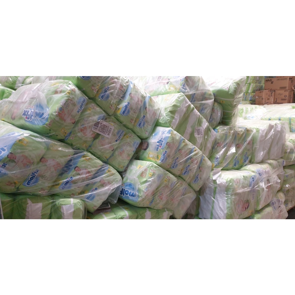 Tã/bỉm Quần Molfix bông organic tự nhiên M76+8/L68+8/XL62+8/XXL56+8/XXXL24+6