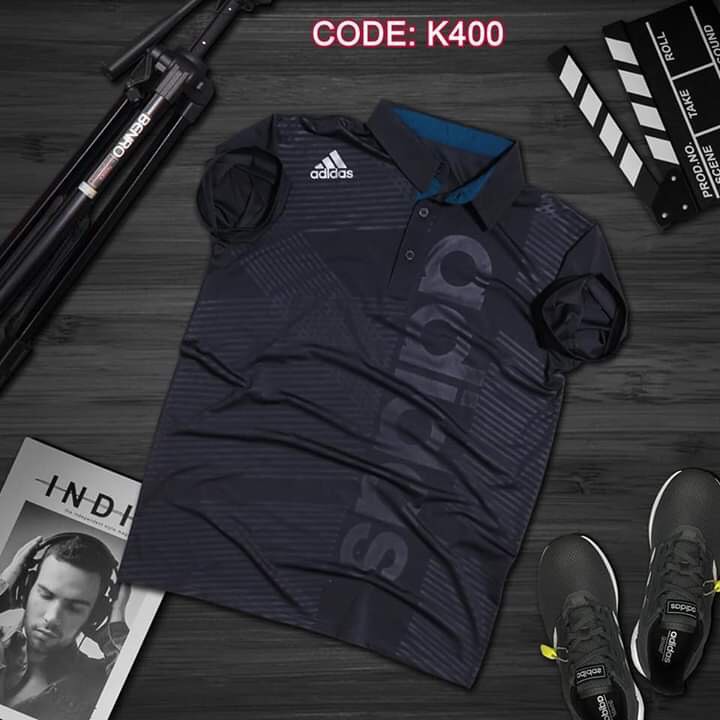 Áo thun thể thao nam, Áo ngắn tay có cổ  form chuẩn size M-2XL K400
