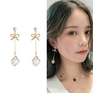 Bông tai bạc dáng dài thời trang Hàn Quốc cao cấp cho nữ