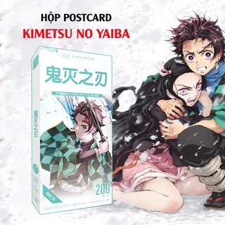 Hộp postcard Kimetsu Yaiba - Thanh Gươm Diệt Quỷ hộp quà manga anime
