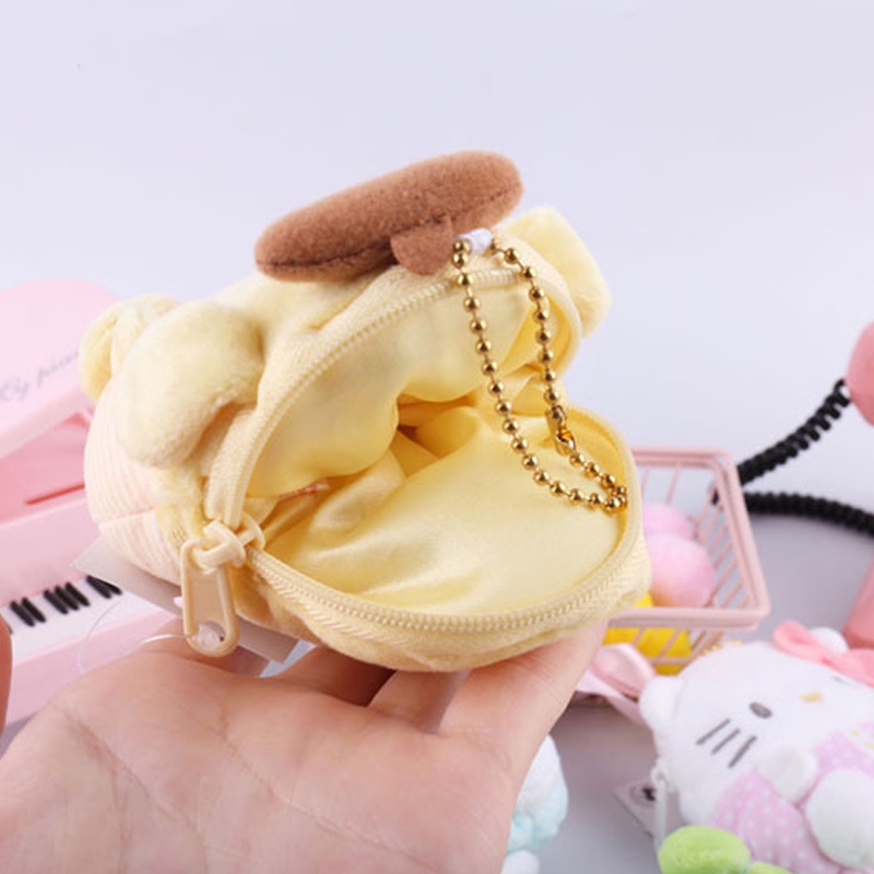 Sanrio Móc Khóa Hình Thỏ Nhồi Bông Kuromi My Melody Cinnamoroll Đáng Yêu