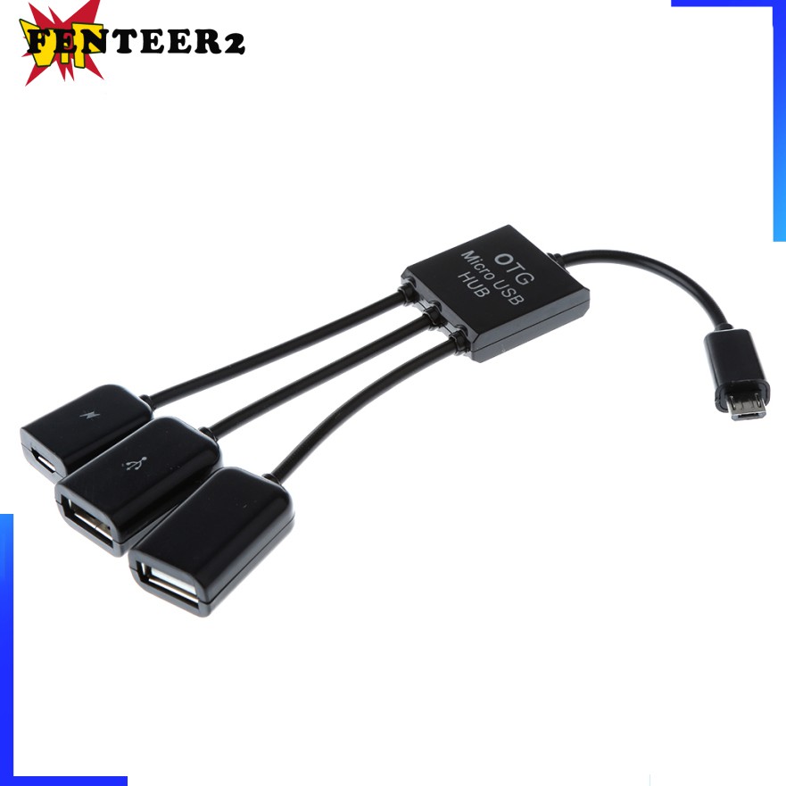 Cáp Otg 3 Trong 1 Cổng Micro Usb 2.0 Cho Điện Thoại Android Samsung