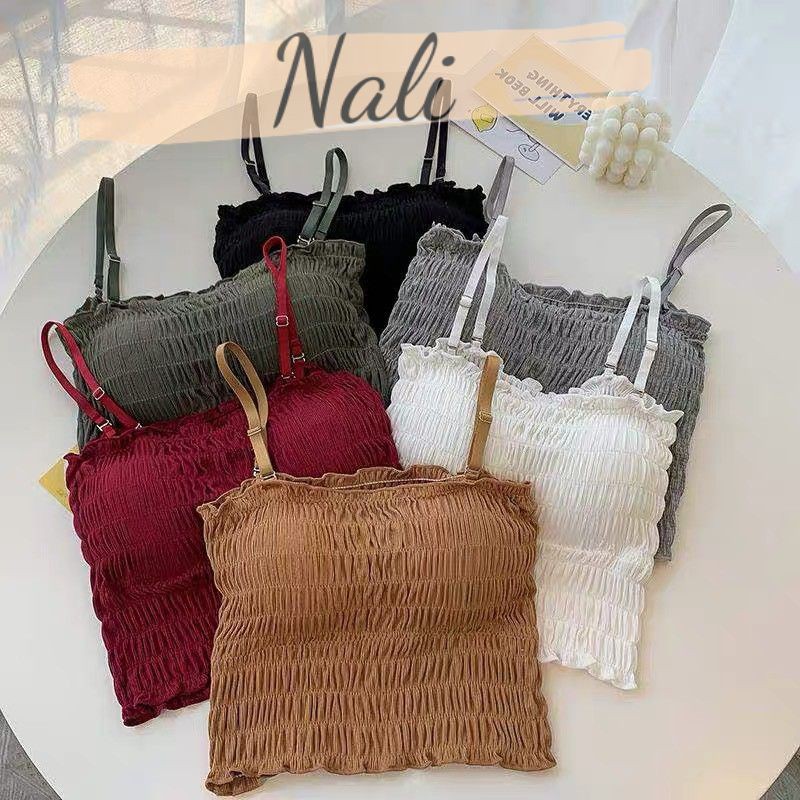 Áo bra dây nhún, áo bralette 2 dây dáng dài NL054
