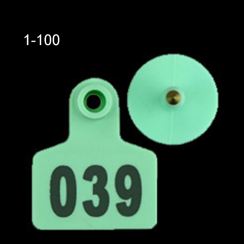Set 100 Thẻ id / Tai Nghe Kèm Số Cho Ngựa / Heo / Cừu