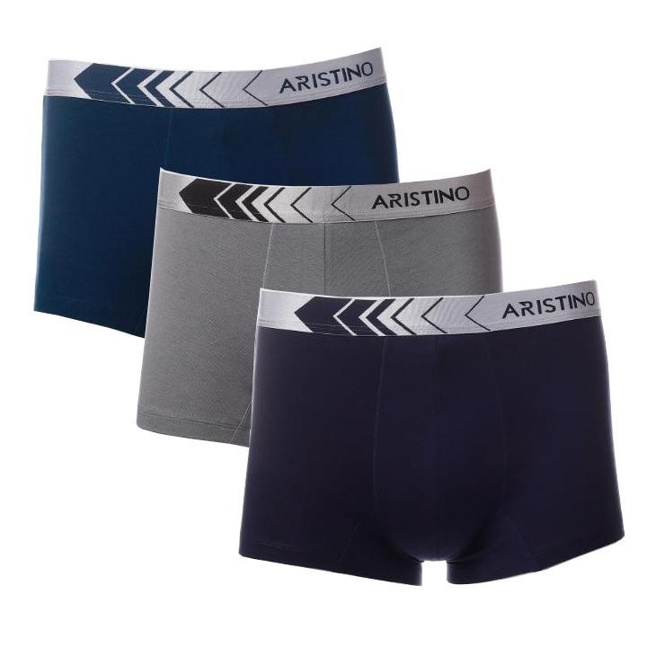 Quần Lót Nam Aristino 👖𝐅𝐑𝐄𝐄 𝐒𝐇𝐈𝐏 👖 kiểu dáng  Boxer - Thiết kế basic -Chất liệu Cotton Chitosan sợi bông thiên nhiên