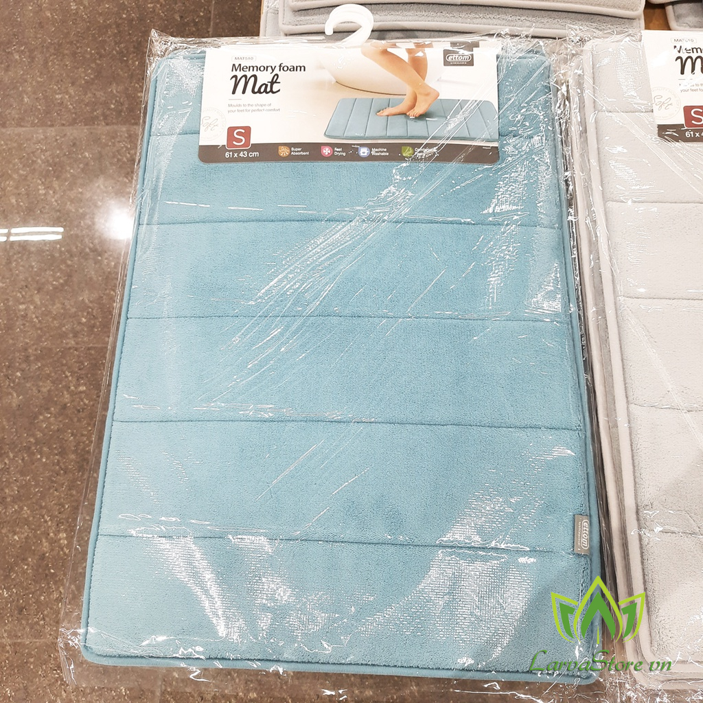 Thảm chùi chân Lock&amp;Lock Memory Foam MAT510BLU 61cm x 43cm