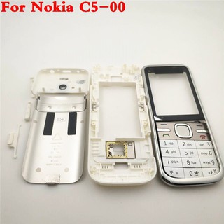 Original Front Middle Frame Back cover Battery Cover For Nokia C5 C5-00 Full Housing Cover Case