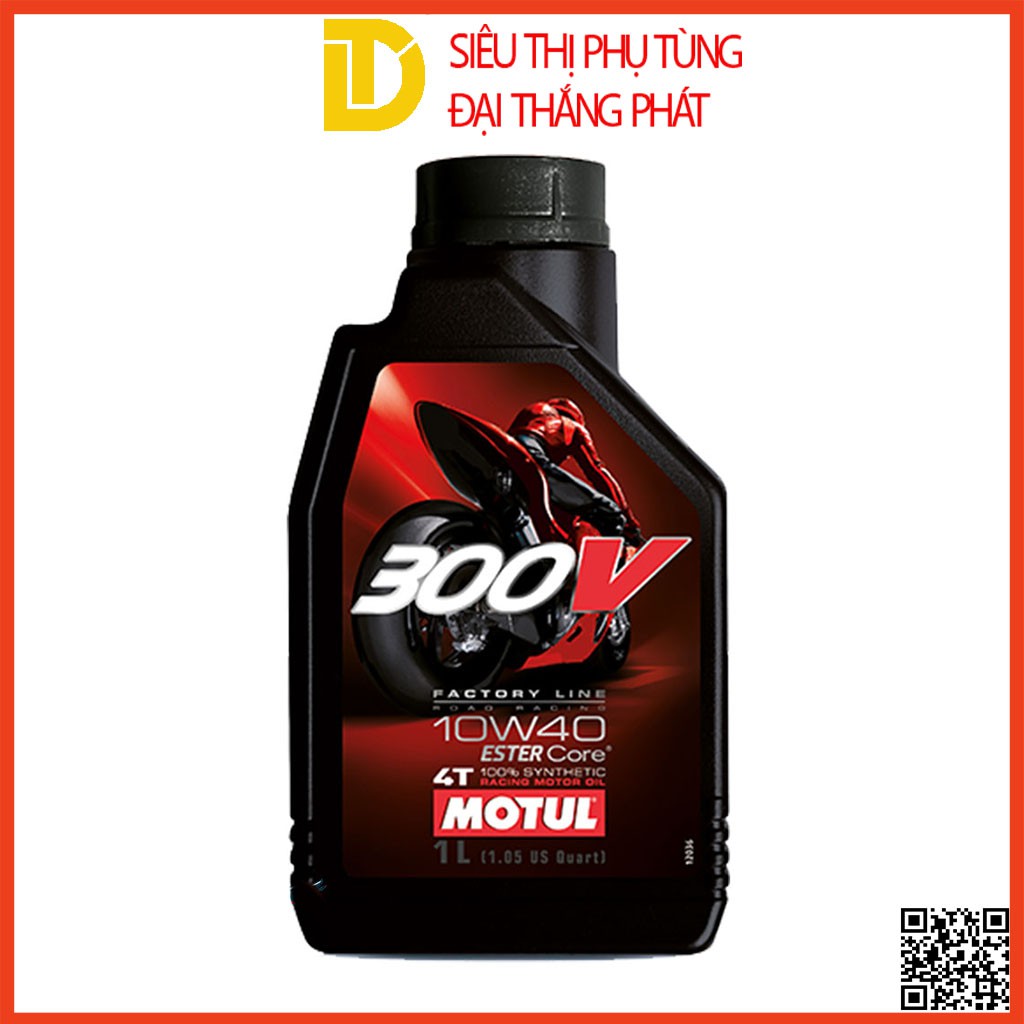 Dầu nhớt Motul 300V FL Road racing 10W40 dầu nhớt nhập khẩu Pháp tem 3 lớp châu Âu