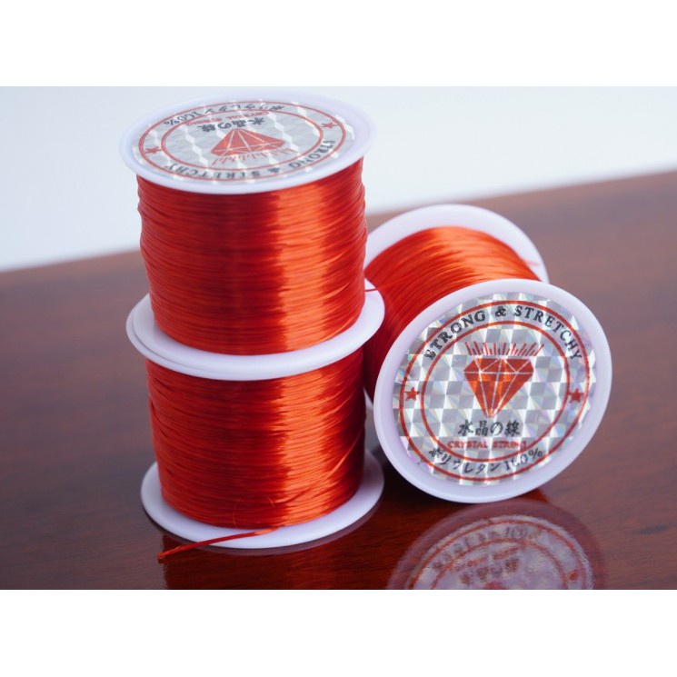 Dây Xâu Vòng Phong Thủy nhiều màu dài 50m, dây co dãn tốt chất liệu lụa bền - Dây làm Handmade xỏ hạt đá may mắn | BigBuy360 - bigbuy360.vn