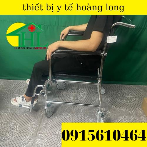 Ghế Bô Vệ Sinh cho người già Lucass GX-900, Có Đệm, có Bánh Xe, Chỗ Gác Chân