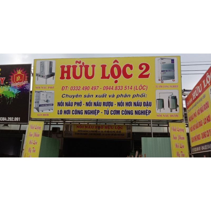 nồi nấu phở bằng điện Hữu Lộc 100 LIT