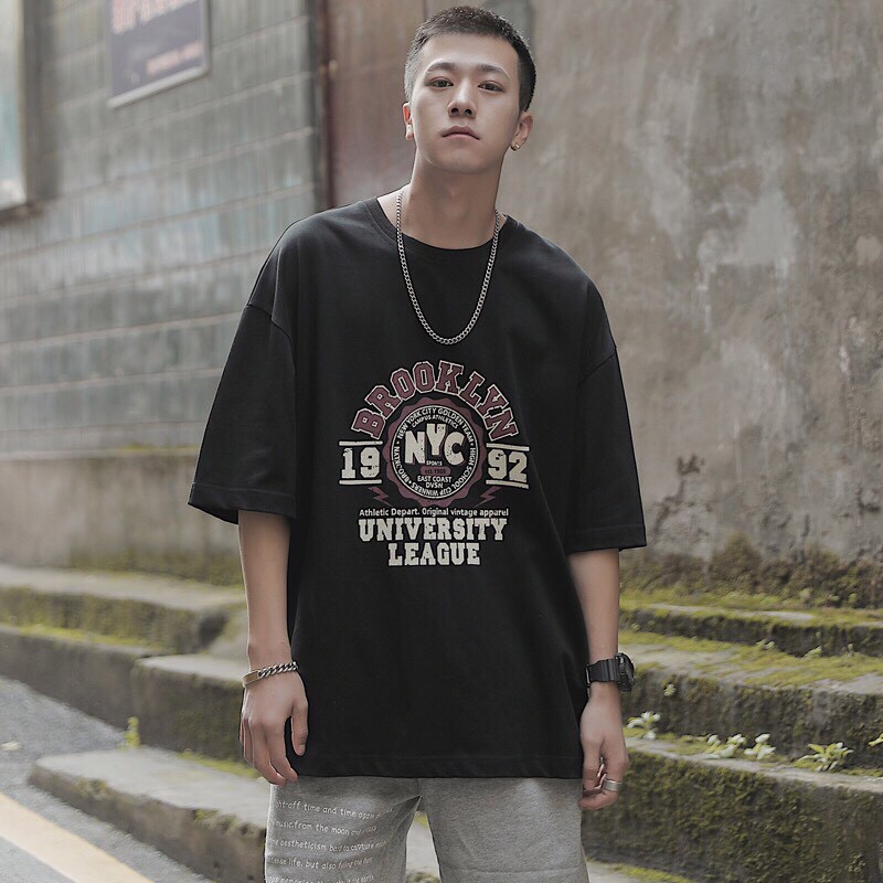 [ Có Ảnh Thật ] Áo thun tay lỡ form rộng - phông nam nữ oversize - T shirt NYC 1992 - 2N Unisex | BigBuy360 - bigbuy360.vn