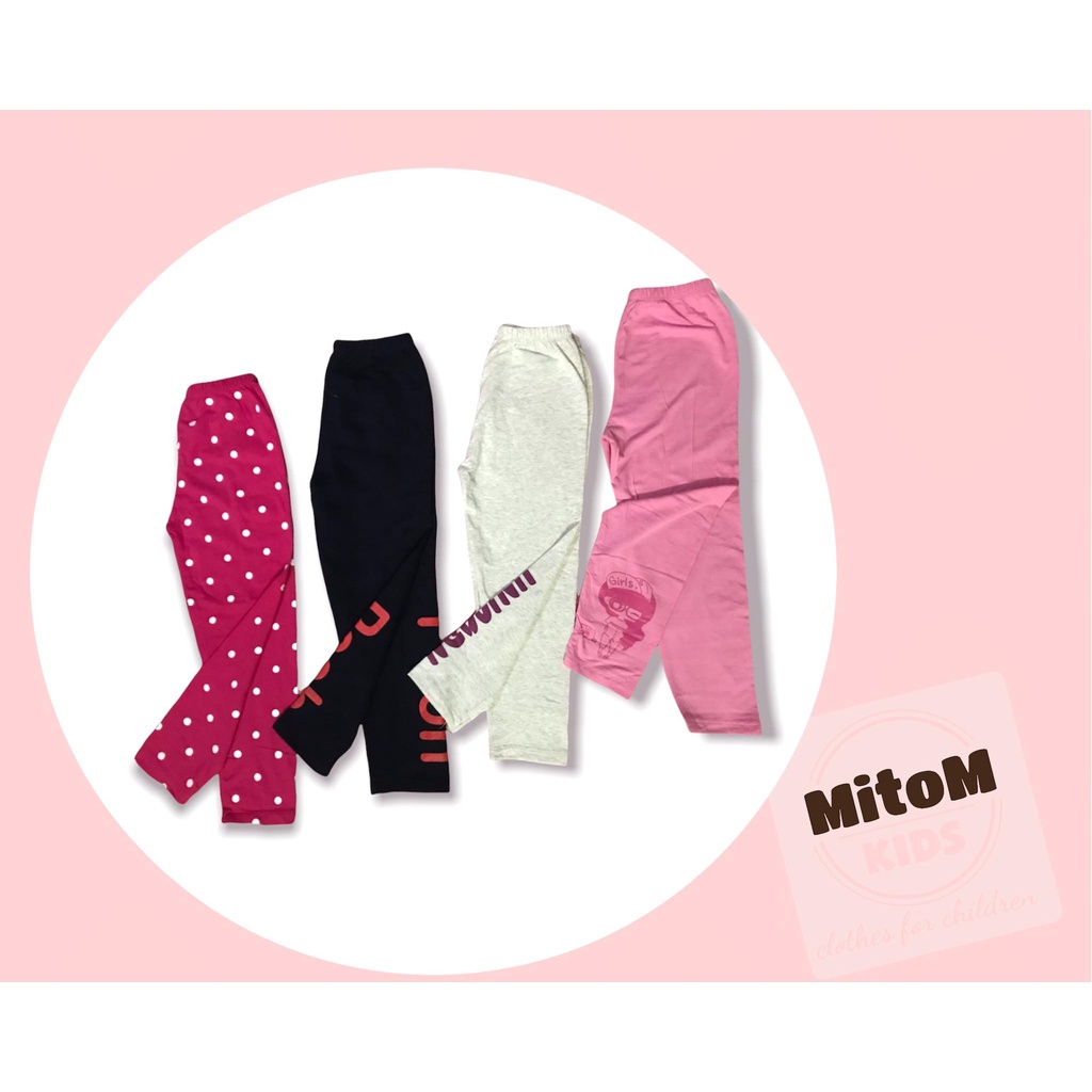 [SALE SỐC] Set 4 quần dài bé gái ♥️ FREESHIP ♥️ Chất thun cotton, thun gân mềm mịn, co giãn tốt, màu sắc tươi sáng