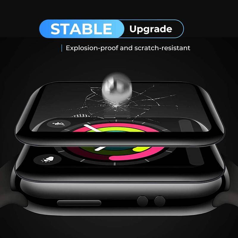 Kính Cường Lực 3D Bảo Vệ Màn Hình Đồng Hồ Thông Minh Apple Watch Ultra Series 8 4 5 6 7 19MM 40MM 41MM 44MM 45MM iWatch 1 2 3 SE 38mm 42mm